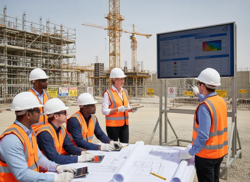 تأهيل احترافي لمنسق الأعمال المؤقتة: التركيز على متطلبات السلامة في المواقع
