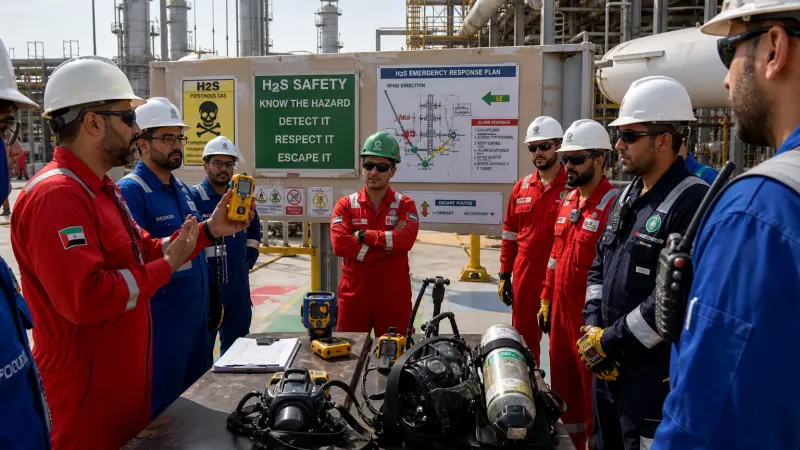 دورة تدريبية في أساسيات سلامة H2S لعمليات النفط والغاز